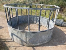 Galvanised cattle ring feeder