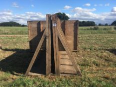 Qty of timber grain walling.