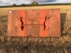 1t homemade lightweight bucket with Chilton fittings to fit MX120