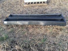 2 x plastic sheep troughs