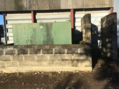 Metal tank used for diesel c/w electric fuel pump.