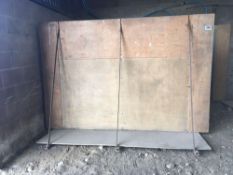 Qty of ply board grain walling (2 panels circa.8ft 9