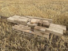 Quantity wooden sleepers