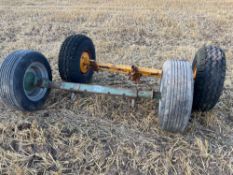 Pair wheels and axles