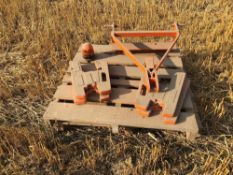 Linkage mounted weight carrier with wafer weights