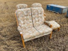 Chair, stool and sofa