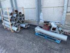 Quantity galvanised grain tube