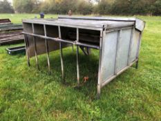 Galvanised calf creep feeder