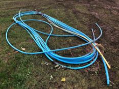 Quantity of blue alkathene pipe