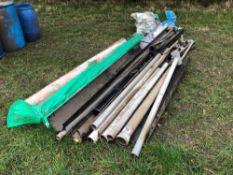 Quantity guttering, pipe and fixings