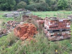 Quantity bricks, to be sold in situ (approximately 8 pallets located in the yard)
