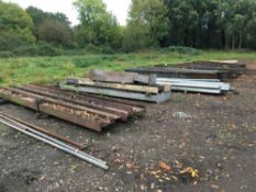 Quantity steel lengths, all that located in the yard