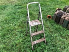 Galvanised step ladder