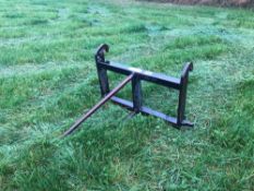 Bale spike with JCB Q-fit brackets