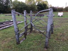 Quantity of galvanized frames suited to water troughs