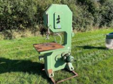 A Cooksley wood cutting band saw