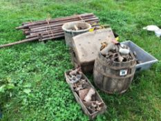 Quantity scaffold fittings and tubes