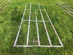 2No. Galvanised  circa 12ft  gate