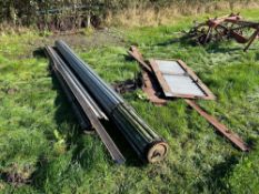 Roller shutter door with pedestrian door - approximately 12ft x 19ft wide