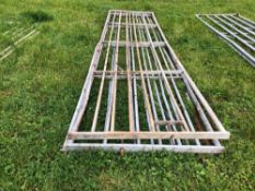 3No galvanised 15ft gates