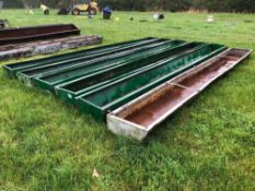 5No. 19ft 5inch feed troughs and 1No. 19ft feed trough