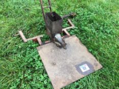 Log splitting screw and table, PTO driven