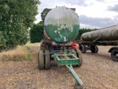Stainless steel water bowser with aluminium outer skin