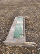 3 x wooden fence panels (2.45m)