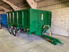 2014 Bailey 9t grain trailer with lift off sides Manual in the office