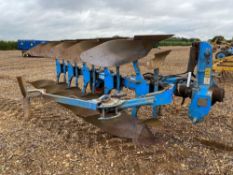 2004 Lemken Vari Opal, 4 + 1 furrow reversible plough with press arm, Serial No:4/IN90 OR 300601. Pa