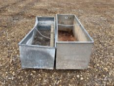 2 x galvanised troughs (1.86m)