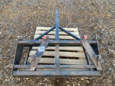 Bag lifter on Euro brackets for front loader
