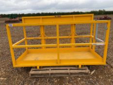 2015 Cherry Products man platform on JCB brackets, serial number L4243 Manual in the office