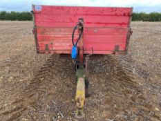 3t wooden tipping trailer