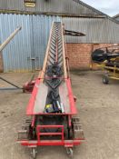 Rekord elevator.  Parts in the office