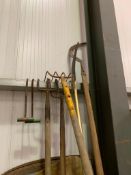 Qty. Pitchfolks, Bush Hooks & Pruning Saws