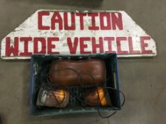 Qty. Flashing Beacons & Wide Load Sign