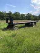25ft Flat Straw Trailer. Stored near Bungay.
