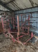 4m Folding Spring Tine Harrow. Stored near Bungay.