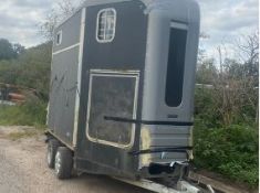 Equi Trek Horse Trailer 2010, with tack pack box, some body work repair required.