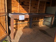 Metal Bench - Height 84cm x Length 241cm x Width 60cm. Stored Gorleston, Norfolk.
