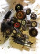 Qty of Circular Abrasive brushes, polishing brushes etc. Stored Gorleston, Norfolk.
