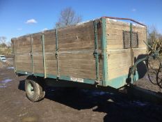 6T Salop Trailer - Wooden - Good Order. Stored near Diss, Norfolk.