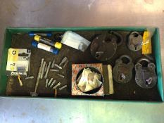 Qty of locks and screw driver bits Stored Gorleston,