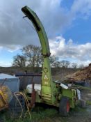 Forage harvester, not tested. Stored near Beccles, Suffolk.