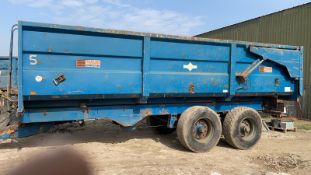 AS Ace Trailer, air and oil brakes, 14/16 tonne, good order. Stored near Lakenheath, Suffolk.