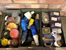 Quantity of tapes, sockets, switches, plugs, puncture repair kit and pumps etc.