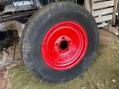 Dunlop 800x19 five stud wheel. Stored near Framlingham, Suffolk. No VAT on this item.