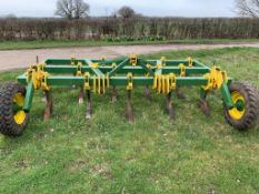Chisel plough 12ft wide, Homemade. Stored near West Grinstead, Sussex.
