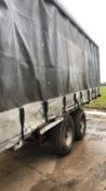 Tandam Axle Curtain sided Trailer. Stored near Lakenheath, Suffolk.